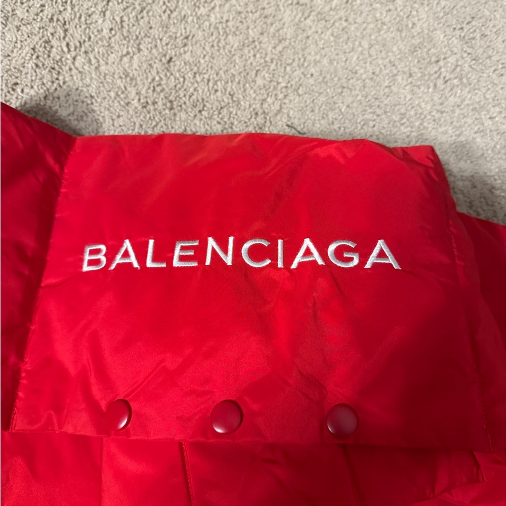 Balenciaga Scarlet Quilted scarf